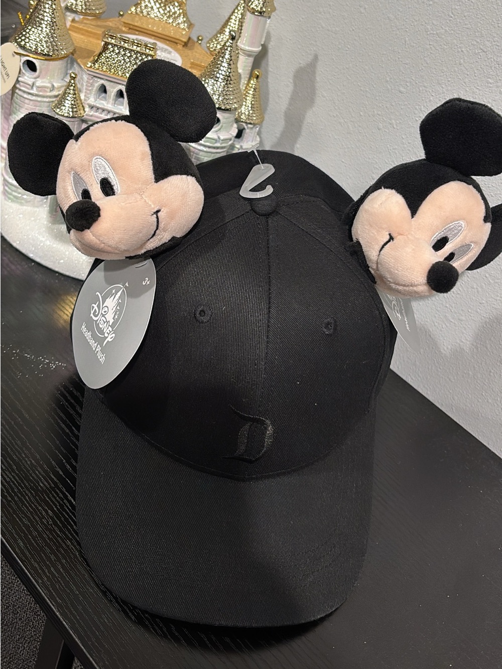 Disney Black Mickey Plush-Ear Cap - NWT!!